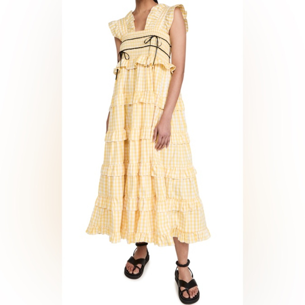 Sister Jane Yellow Gingham Dress